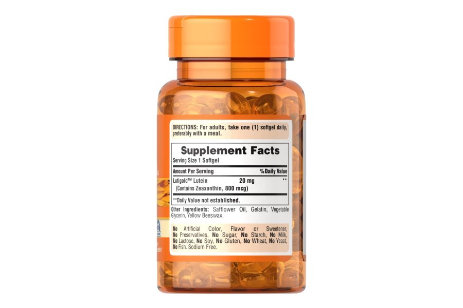 Puritan's Pride Suplementos de luteína y zeaxantina para ojos, zeaxantina 800 mcg más luteína 20 mg una vez al día cápsulas blandas, suministro para 240 días, 120 unidades (paquete de 2) (el paquete puede variar) - Image 3