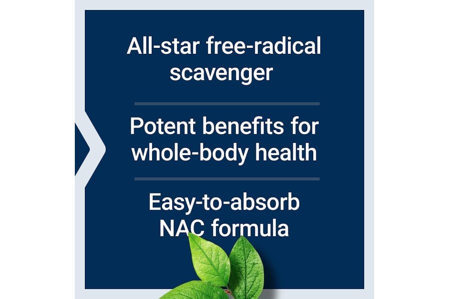 Life Extension N-Acetil-L-cisteína (NAC), inmune, respiratoria, salud hepática, NAC 600 mg, potente soporte antioxidante, radicales libres, fácil de absorber, 60 cápsulas - Image 3