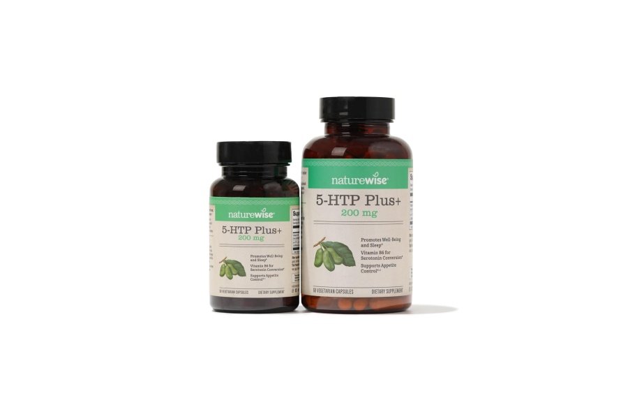 NatureWise 5-HTP 200 mg de apoyo al estado de ánimo, ayuda natural para dormir ayuda a promover hábitos alimentarios saludables, cápsulas de liberación retardada fáciles de digerir mejoradas con vitamina B6, sin OGM (suministro para 2 meses - 60 unidades) - Image 2