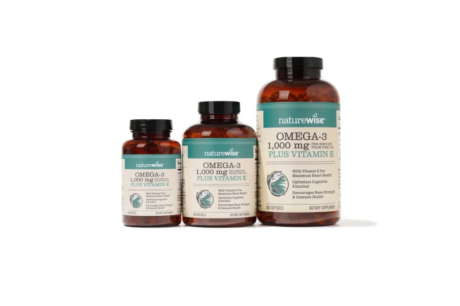 Suplemento de aceite de pescado Omega 3 extrafuerte NatureWise - 1000 mg por porción - 600 EPA y 400 DHA y vitamina E - Apoyo para la salud del corazón y el cerebro - Sabor a limón, sin OGM - 60 cápsulas blandas [suministro para 1 mes] - Image 7