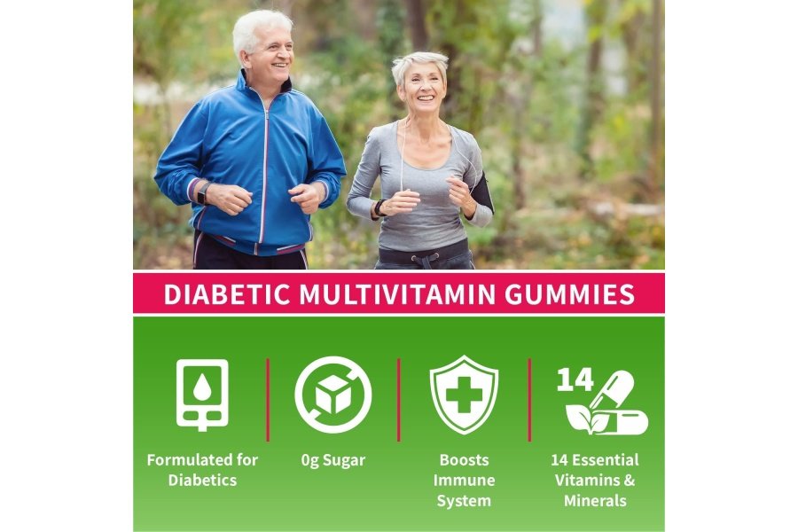 Gomitas multivitamínicas YumVs de YUM-V | Suplemento vitamínico sin azúcar para mujeres y hombres | Cromo, Tiamina y Magnesio | Masticables naturales con sabor a frambuesa, 60 unidades, (paquete de 2) - Image 2