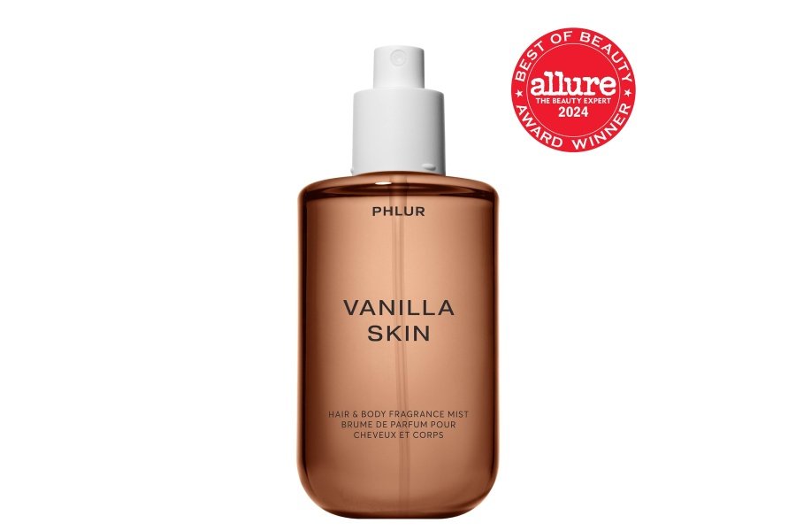 PHLUR Vanilla Skin Body Mist - Fragancia para cabello y cuerpo para mujeres y hombres - Spray corporal de vainilla con pimienta rosa, madera de cachemira y sándalo (8 onzas líquidas) - Image 2