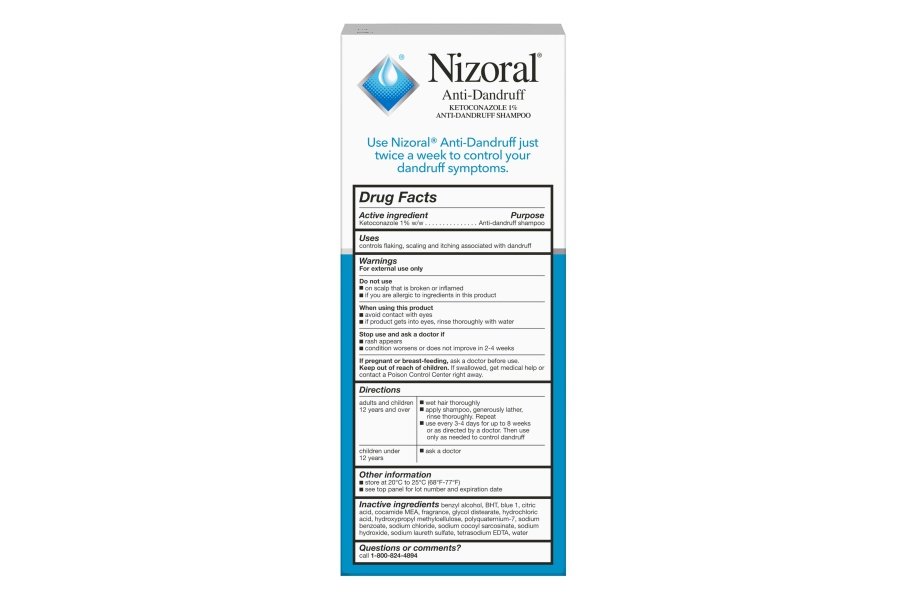 Champú anticaspa Nizoral con 1% de ketoconazol, aroma fresco, 7 onzas líquidas - Image 2