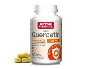 Jarrow Formulas Quercetina 500 mg, Suplemento dietético, Apoyo antioxidante para la salud cardiovascular e inmune, 100 cápsulas vegetales, Suministro para 100 días