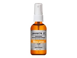 Argentyn 23 Hidrosol de plata bioactivo profesional para apoyo inmunológico - Plata coloidal, 23 ppm, 2 oz (59 ml) - Spray de niebla fina