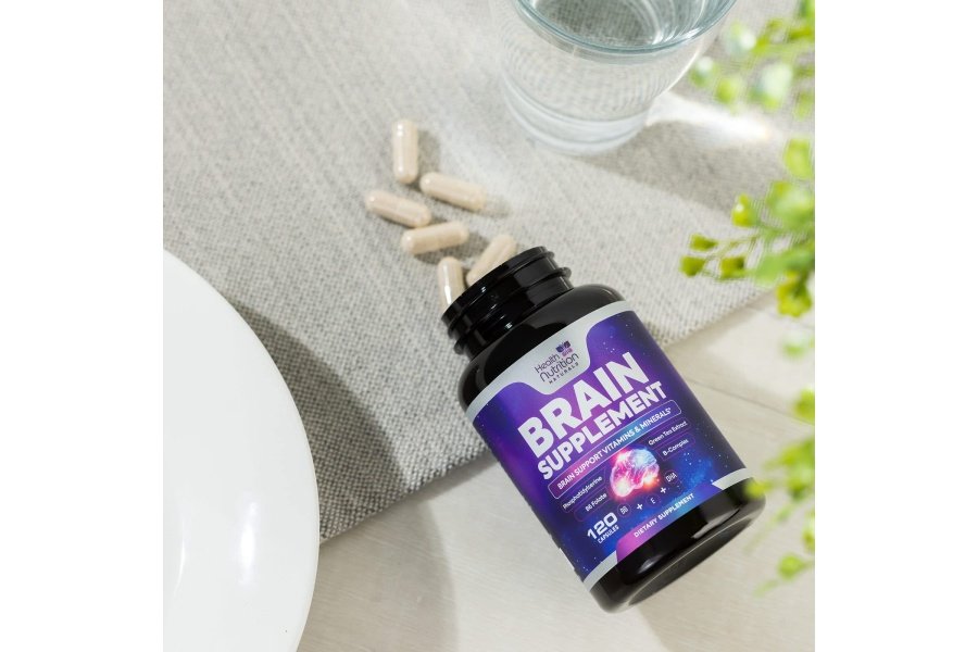Suplementos cerebrales para la memoria y el enfoque - Nootrópico para la concentración, apoyo cognitivo y de claridad mental, DMAE Bacopa, fosfatidilserina, vitaminas para la salud del refuerzo cerebral B12, B6, C, E - 120 cápsulas - Image 8