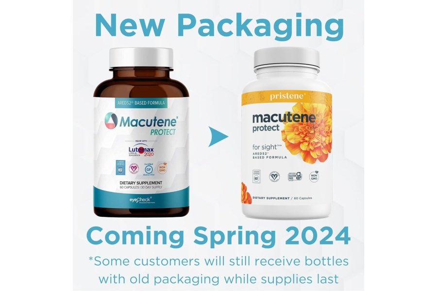 Vitaminas naturales para la salud de los ojos con luteína de zeaxantina de arándano - Suplemento de apoyo macular, fórmula basada en ensayos clínicos AREDS2® más carotenoides quercetina EGCG - Macutene® Protect (60 cápsulas) - Image 2
