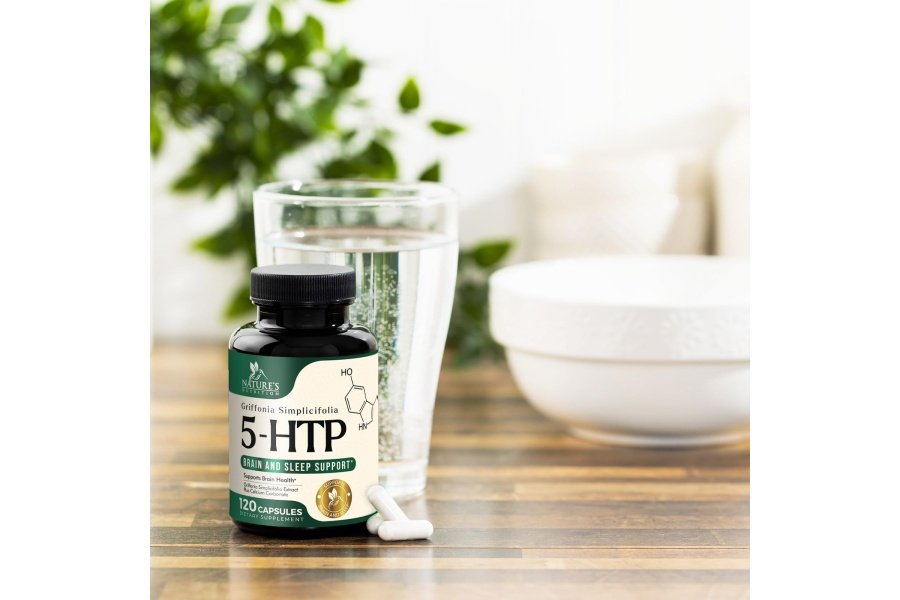 5 cápsulas de suplemento HTP 200 mg 5HTP Plus calcio para el estado de ánimo cerebral y apoyo al sueño - Fórmula 5-HTP extra fuerte - 5 hidroxitriptófano - Natural, vegetariano, sin gluten y sin OGM - 120 unidades - Image 8