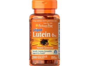 Puritan's Pride Luteína 6 mg con zeaxantina apoya la salud ocular, cápsula blanda, 200 unidades