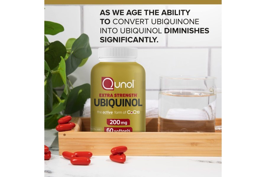 Qunol Ubiquinol CoQ10 200 mg cápsulas blandas, potente antioxidante para la salud cardíaca y vascular, esencial para la producción de energía, suplemento natural forma activa de CoQ10, cápsulas blandas de 60 unidades - Image 3