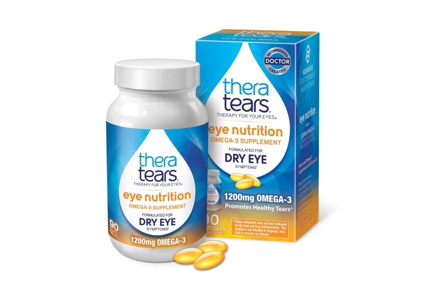 TheraTears Omega 3 Suplemento, 1200 mg, 90 ct (paquete de 1)