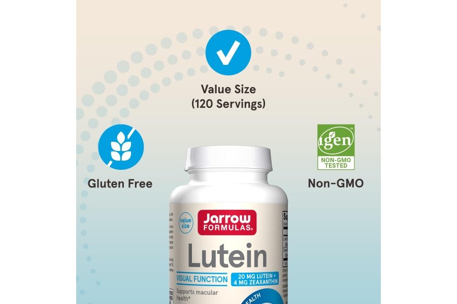 Jarrow Formulas Luteína 20 mg con zeaxantina, suplemento dietético para la función visual y apoyo a la salud macular, 120 cápsulas blandas, suministro para 120 días - Image 5