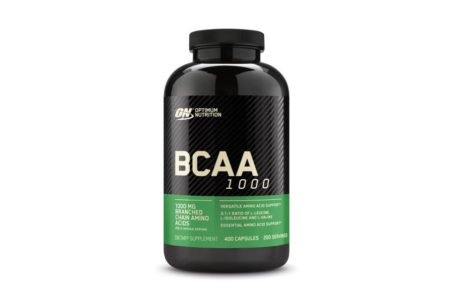 Optimum Nutrition Cápsulas instantáneas de BCAA, aminoácidos esenciales de cadena ramificada Keto Friendly, 1000 mg, 400 unidades