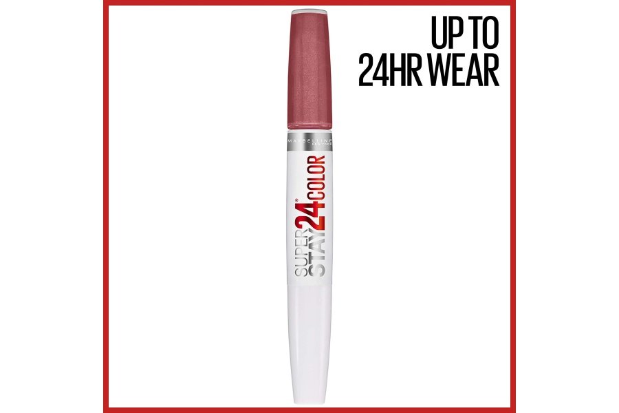 Maybelline Super Stay 24, maquillaje de lápiz labial líquido de 2 pasos, color altamente pigmentado de larga duración con bálsamo hidratante, Forever Chestnut, marrón, 1 unidad - Image 2