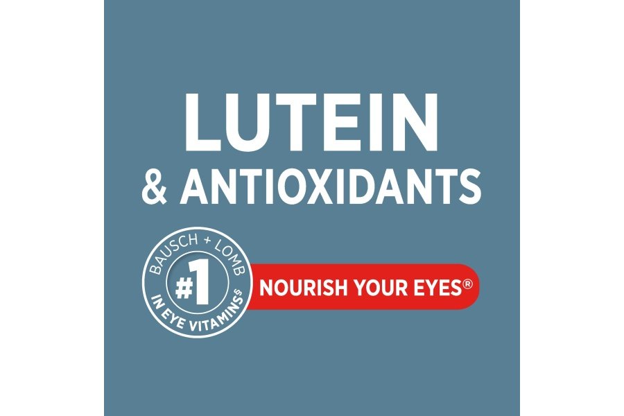 Suplemento vitamínico y mineral para ojos Ocuvite con luteína, de Bausch + Lomb, 120 unidades (paquete de 2) - Image 3