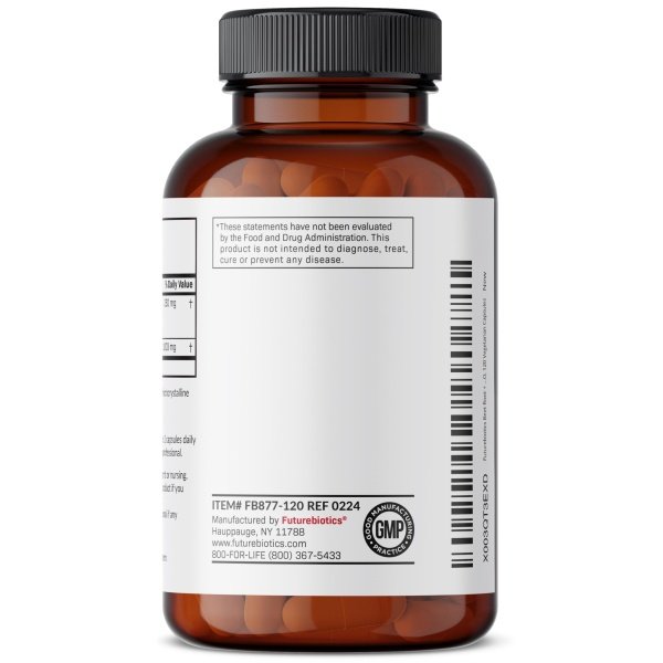 Futurebiotics Raíz de remolacha + L-Arginina 2000 MG, sin OGM, 120 cápsulas vegetarianas - Image 7