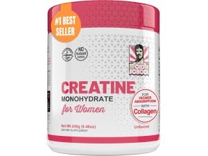 5 g de monohidrato de creatina en polvo para mujeres, aumento de glúteos + 2000 mg de colágeno + 1 g de BCAA 2:1:1 (sin rellenos) Apoya los músculos magros y la recuperación, el bombeo, la energía y la resistencia - Micronizado, natural y fabricado en EE. UU. - 240 g