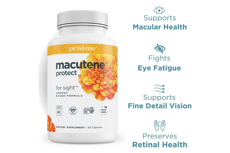 Vitaminas naturales para la salud de los ojos con luteína de zeaxantina de arándano - Suplemento de apoyo macular, fórmula basada en ensayos clínicos AREDS2® más carotenoides quercetina EGCG - Macutene® Protect (60 cápsulas) - Image 6