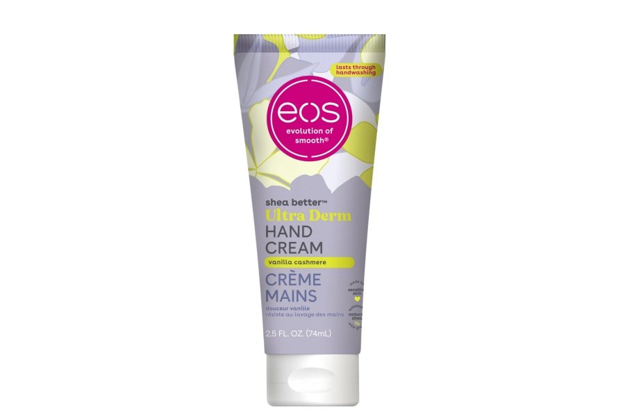 Crema de manos eos Shea Better - Vainilla Cachemira | Hidratación instantánea + protección duradera | 2,5 onzas