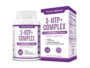 Suplemento Premium 5-HTP Plus 250 mg de fuerza máxima - Ayuda para dormir, mejora el estado de ánimo, promueve la calma y la relajación, apoya el manejo del estrés - Mejorado con vitamina B6, sin gluten, sin OGM, 60 cápsulas vegetales