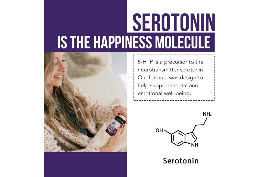 5-HTP orgánico - 200 mg | Concentración de 99% 5HTP, además de cofactor vitamina B6 y melena de león | Agua extraída de semillas orgánicas de Griffonia | Apoya el estado de ánimo, la cognición y el sueño (60 cápsulas | 30 porciones) - Image 6