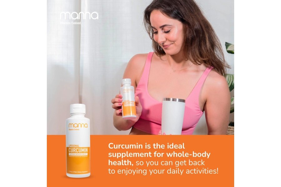 Manna Vitamins Curcumina líquida liposomal evolucionada para absorción avanzada El mejor suplemento de cúrcuma para una vida saludable - Image 4