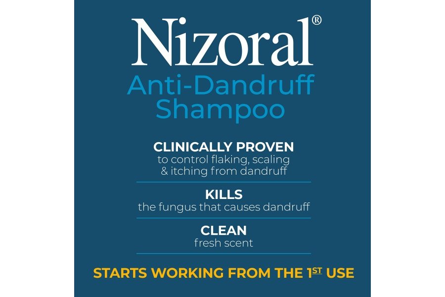 Champú anticaspa Nizoral con 1% de ketoconazol, aroma fresco, 7 onzas líquidas - Image 5