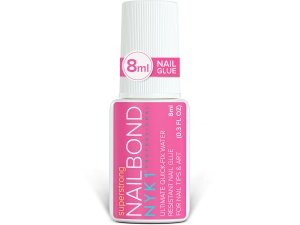 Pegamento de uñas súper fuerte para puntas de uñas, uñas acrílicas y uñas prensadas (8 ml) NYK1 Nail Bond Brush On Nail Glue para uñas prensadas Pegamento de uñas de larga duración para uñas acrílicas Puntas de uñas postizas Gel de pegamento para uñas