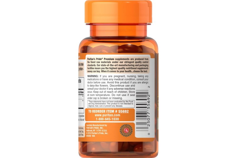 Puritan's Pride Zeaxantina 4 mg con luteína 10 mg, apoya ojos y visión saludables*, 60 ct - Image 4
