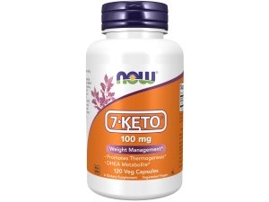Suplementos de NOW Foods, 7-Keto (acetato de DHEA-7-ona) 100 mg, control de peso*, 120 cápsulas vegetales