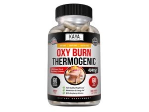 Kaya Naturals Supreme Fat Burner - Píldoras de pérdida de peso para mujeres y hombres - Suplemento supresor del apetito - Potentes píldoras de dieta termogénicas - Aumento de energía natural Oxy Burn 60 unidades
