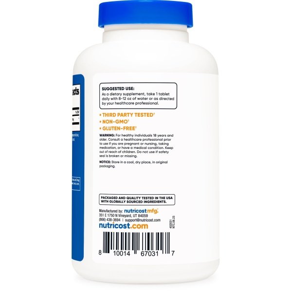 Nutricost L-Arginina 1000 mg, tabletas de aminoácidos (150 tabletas) - Image 4