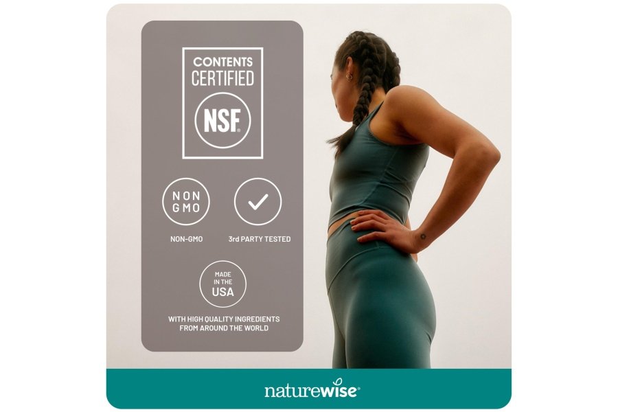Suplemento de aceite de pescado Omega 3 extrafuerte NatureWise - 1000 mg por porción - 600 EPA y 400 DHA y vitamina E - Apoyo para la salud del corazón y el cerebro - Sabor a limón, sin OGM - 60 cápsulas blandas [suministro para 1 mes] - Image 3