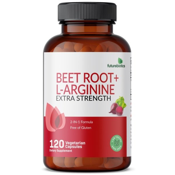 Futurebiotics Raíz de remolacha + L-Arginina 2000 MG, sin OGM, 120 cápsulas vegetarianas - Image 5