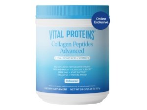 Vital Proteins Péptidos de colágeno en polvo con ácido hialurónico y vitamina C, sin sabor, 20 oz - Available Now
