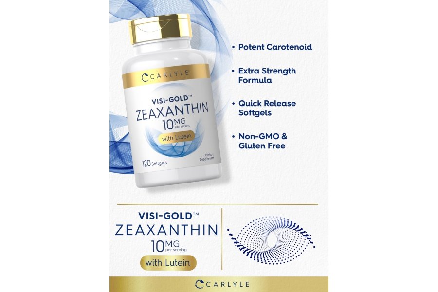 Carlyle Zeaxantina 10 mg | 120 cápsulas blandas | Apoyo a la salud ocular con luteína | Suplemento sin OGM y sin gluten - Image 4