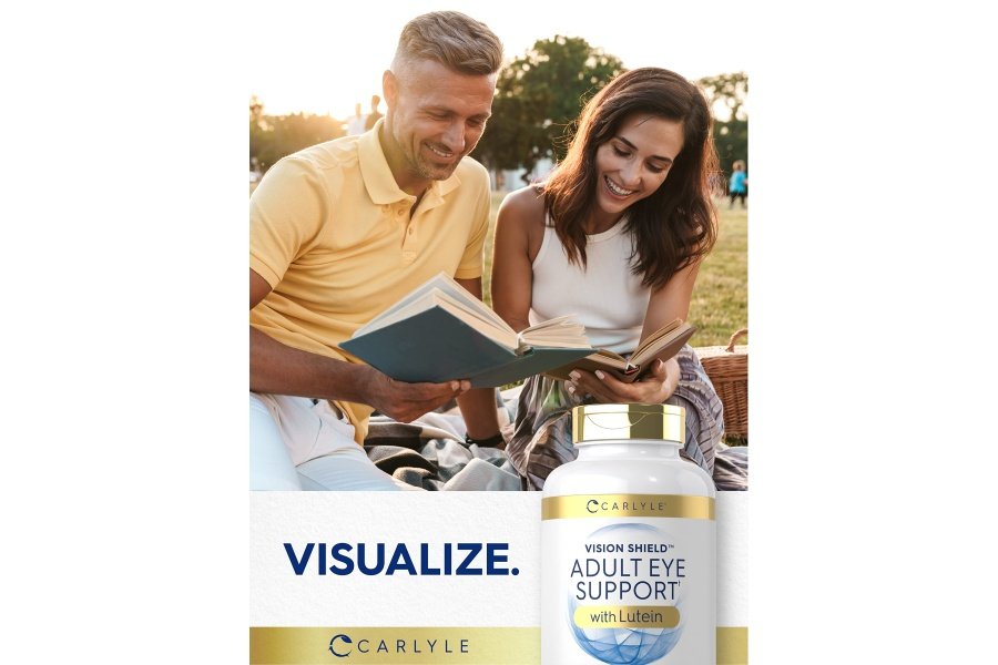 Soporte para ojos para adultos Carlyle | 300 Cápsulas | con Luteína y Zeaxantina | Suplemento sin OGM y sin gluten - Image 6