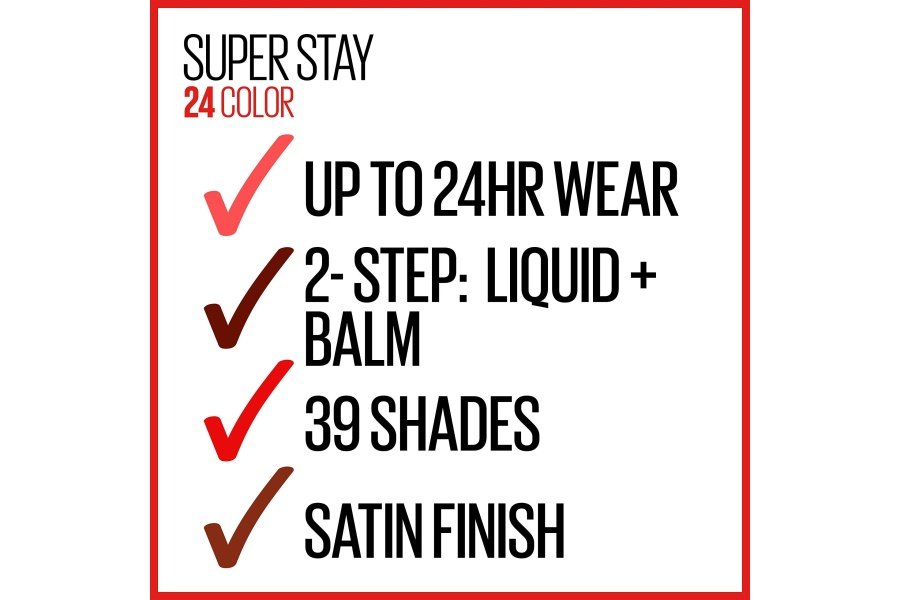 Maybelline Super Stay 24, maquillaje de lápiz labial líquido de 2 pasos, color altamente pigmentado de larga duración con bálsamo hidratante, Forever Chestnut, marrón, 1 unidad - Image 6