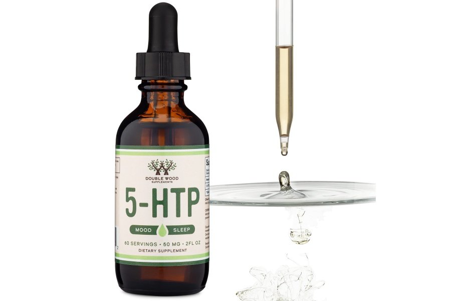 Gotas líquidas 5HTP: más absorbibles y efectivas que 5 cápsulas HTP (60 porciones de 50 mg 99%+ 5-HTP) Suplemento de serotonina para el estado de ánimo, el sueño y la relajación de Double Wood - Image 2