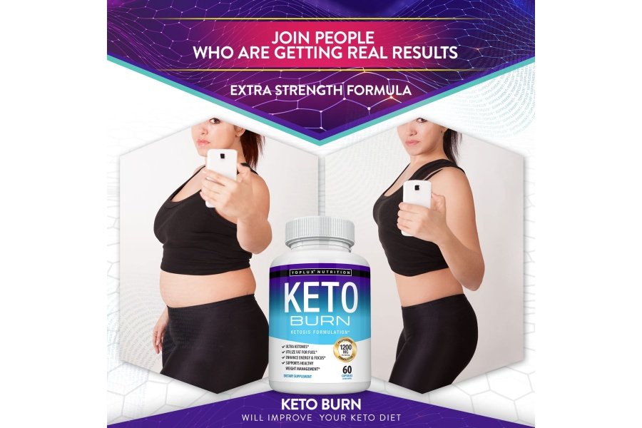 Toplux Keto Burn Pills Ketosis Pérdida de peso - 1200 mg Quemador de grasa cetogénico natural ultra avanzado usando dieta de cetonas para hombres y mujeres Suplemento de 60 cápsulas - Image 4