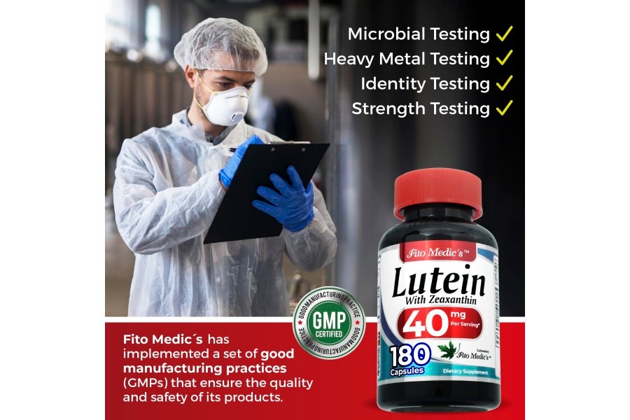 Laboratorio FITO MEDIC | luteína |180 Cápsulas |40 mg| luteína 40 mg | suplementos de luteína y zeaxantina | extracto concentrado | luteína 40 mg | luteína y zeaxantina | zeaxantina | Absorción ultraalta. - Image 5