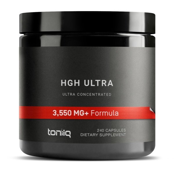 Suplementos de HGH para hombres y mujeres (240 unidades) 3550 mg+ apoyan el crecimiento muscular y niveles saludables de hormona de crecimiento humano para hombres, con arginina, ornitina, lisina, tribulus y Ashwagandha TQ de alta pureza