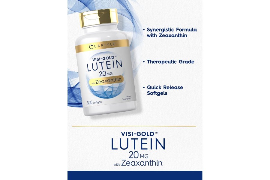 Carlyle Luteína y Zeaxantina 20 mg | 300 cápsulas blandas | Vitaminas para la salud ocular | Suplemento sin OGM y sin gluten - Image 3