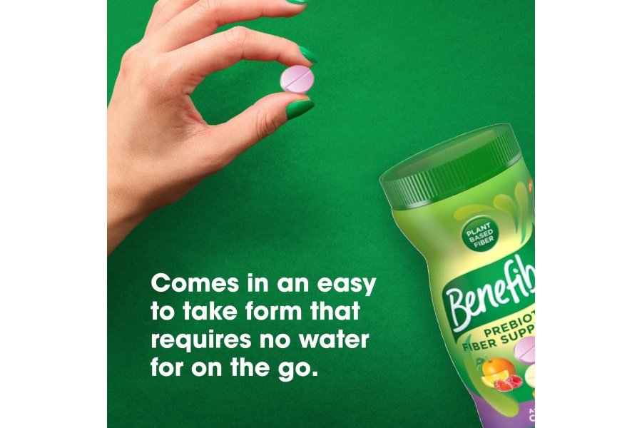 Benefiber Tabletas masticables de suplemento de fibra prebiótica para la salud digestiva, sabores de frutas variados, 100 unidades - Image 5