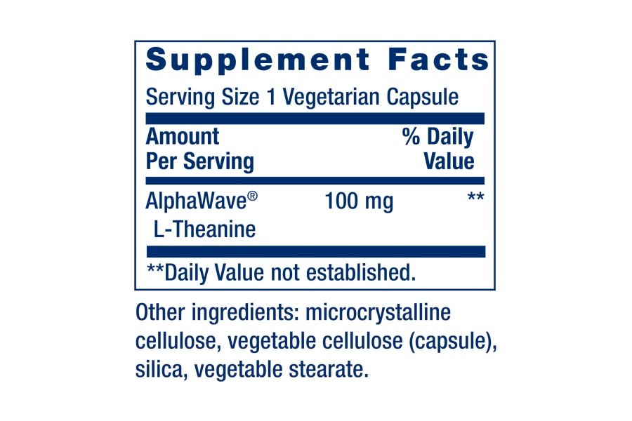 Life Extension L-teanina, 100 mg, 60 cápsulas vegetarianas: apoya un efecto calmante y que mejora el estado de ánimo, aminoácido derivado del té, sin gluten, sin OGM - Image 2