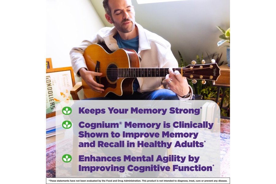 Natrol Cognium Memory Hidrolizado de proteína de seda extra fuerte 200 mg, suplemento dietético para la salud cerebral y apoyo a la memoria, 60 tabletas, suministro para 30 días - Image 4