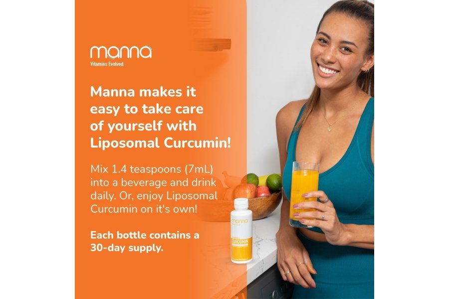 Manna Vitamins Curcumina líquida liposomal evolucionada para absorción avanzada El mejor suplemento de cúrcuma para una vida saludable - Image 6