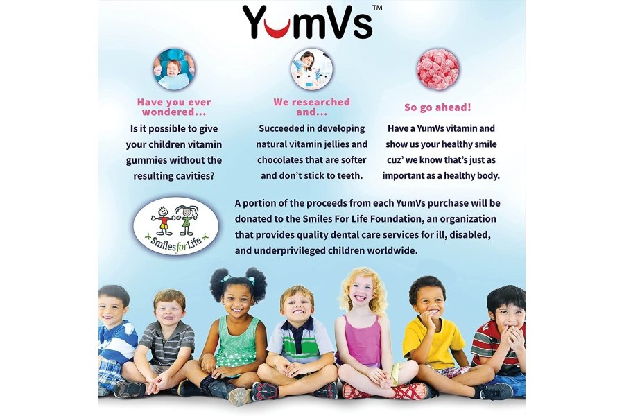 Gomitas multivitamínicas YumVs de YUM-V | Suplemento vitamínico sin azúcar para mujeres y hombres | Cromo, Tiamina y Magnesio | Masticables naturales con sabor a frambuesa, 60 unidades, (paquete de 2) - Image 6