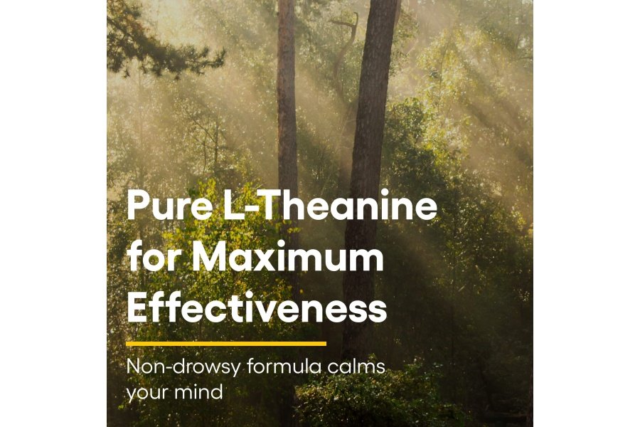 Stress-Relax Suntheanine L-Theanine masticable 100 mg de Natural Factors, apoyo al estrés sin somnolencia para la calma mental y la relajación, sabor a frutas tropicales, 60 tabletas - Image 3