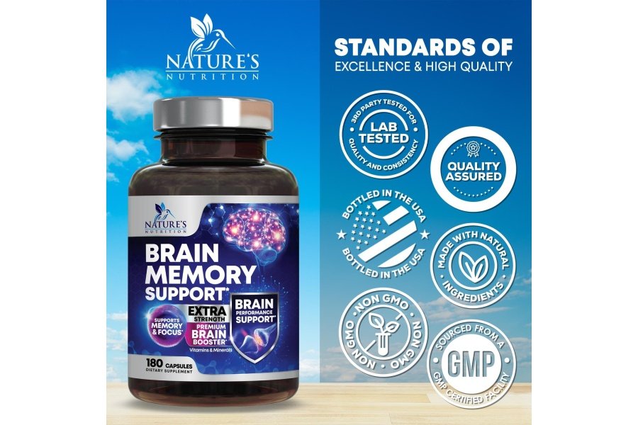 Suplementos cerebrales nootrópicos para la memoria y el enfoque - 40 nootrópicos y vitaminas para apoyar la claridad y la concentración, píldoras de memoria para la salud cerebral con fosfatidilserina bacopa huperzina y DMAE - 180 cápsulas - Image 4
